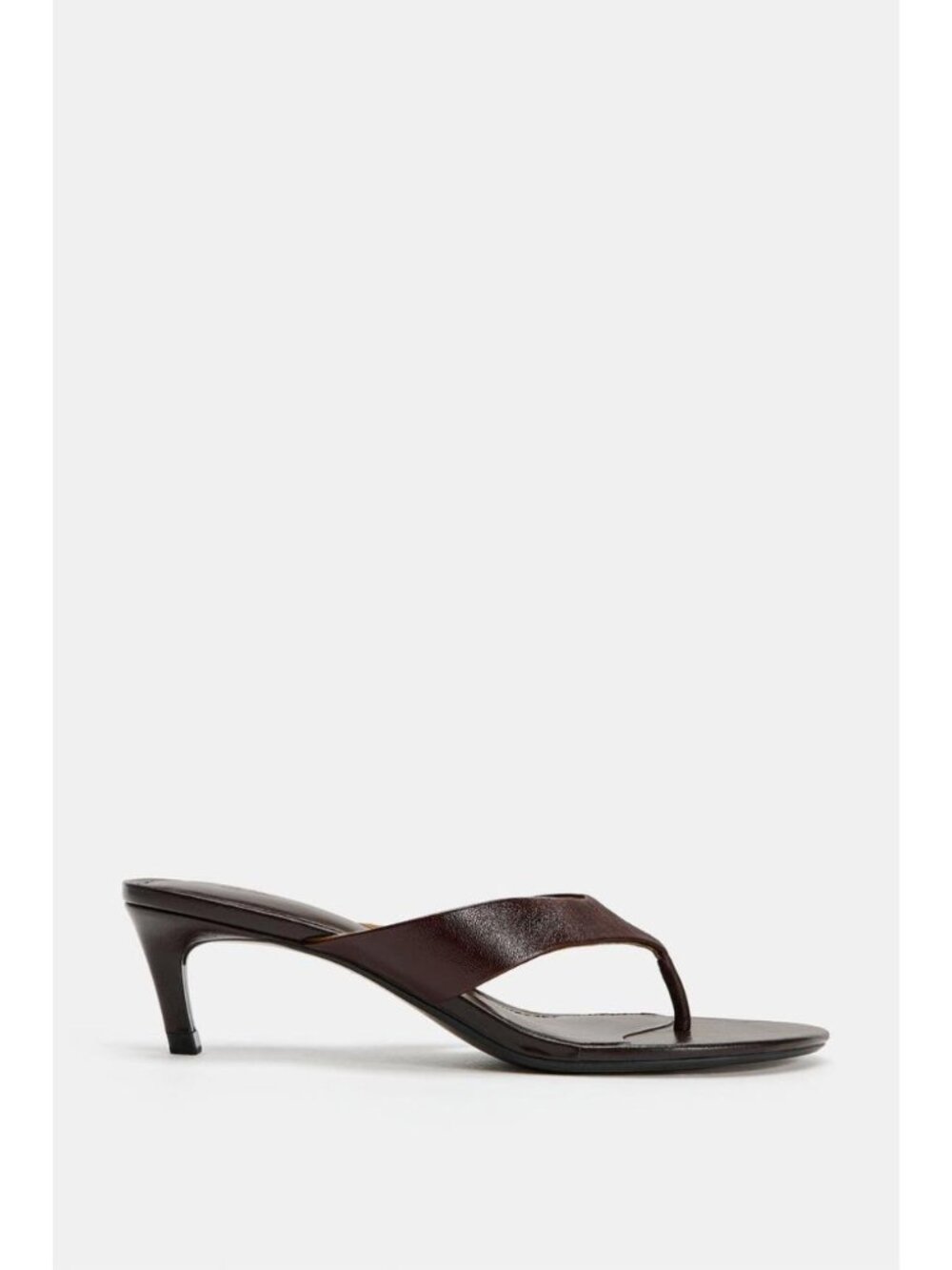ZARA LEATHER KITTEN HEEL SANDALS 1330/810/116